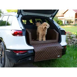 CopcoPet Tier-Autobett Travel Bed Hunde Reisebett braun 80 x 55 cm
