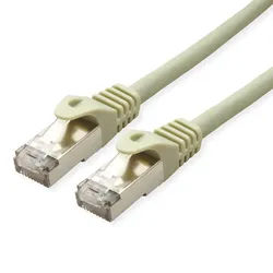 VALUE Patchkabel Cat.6A (Class EA) S/FTP (PiMF), Massivdraht, LSOH, grau, 50 m