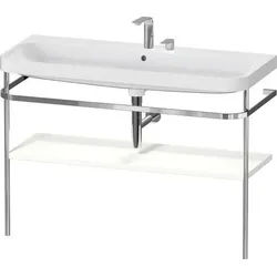 Duravit Happy D.2 Plus c-shaped Set mit Metallkonsole Weiß Supermatt 1175x490x850 mm - HP4839E848400 HP4839E84840000