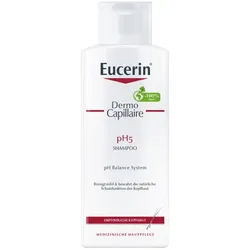 Eucerin DermoCapillaire pH5 Shampoo – mildes und pflegendes Haarshampoo für empfindliche Kopfhaut 250 ml 250 ml Shampoo