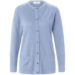 Le gilet modèle Ida 100% laine vierge Peter Hahn bleu