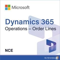 Dynamics 365 Operations  Order Lines (NCE)