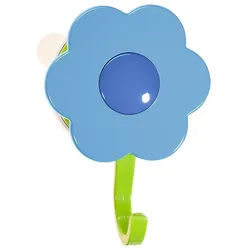 Kochblume Dekohaken Blumenhaken L, mit Saugnapf blau Ø 7 cm