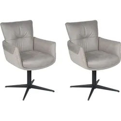 Esszimmerstuhl HOME AFFAIRE "Milano", beige, schwarz, beige, B:62cm H:90cm T:63cm, Stühle, Esszimmerstuhl, Drehstuhl Milano beige