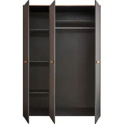 My Baby Lou Babykleiderschrank , Graphitfarben, Eiche Artisan , Kunststoff , 4 Fächer , 0 Schubladen , 135x195x60 cm , Babymöbel & Kindermöbel, Babyzimmer, Babyzimmer-Serien