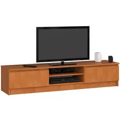 Raumhirsch Furniture Lowboard, TV-Schrank - Elegantes Design für Ihr Wohnzimmer - Fernsehtisch, 120 cm für TV bis 65", 2 Türen, 2 Böden, bis 75 kg, kratzfest 160 cm x 33 cm x 40 cm