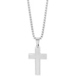 AKZENT Kette mit Anhänger Isoke, langlebig schwarz|silberfarben 0.3 mm