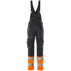 MASCOT Latzhose mit Knietaschen ACCELERATE SAFE Schwarzblau / Hi-vis Orange 50 - 19669-236-01014-90C50 - Schwarzblau / Hi-vis Orange