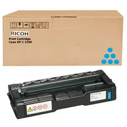 Original Ricoh 407544 Toner cyan (ca. 1600 Seiten)
