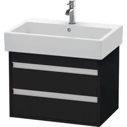 Duravit Ketho Waschtischunterbau wandhängend Eiche Schwarz Matt 650x440x480 mm - KT662401616 KT662401616