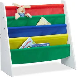 Relaxdays Bücherregal Kinder , Multicolor , Holzwerkstoff, Kunststoff, Metall , 61.5x60x28.5 cm , Babymöbel & Kindermöbel, Babyzimmer, Babyregale & Kinderregale