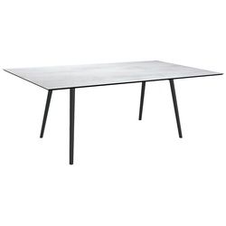 Stern Möbel Tisch Interno silber, Designer Stern Design, 75x180x100 cm