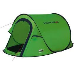 High Peak Wurfzelt Vision 2, Personen: 2 (Set, mit Transporttasche) grün
