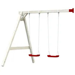 Palmako Doppelschaukel Spielananlage Toby, BxT: 241x208 cm beige|rot