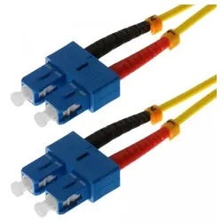 Helos LWL Patchkabel SC/SC Duplex 9/125μm OS2 gelb 0,5m