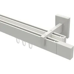 GARDINENSTANGE INNENLAUF Smartline Lox 300 cm (geteilt in 3 x 100 cm), 2-läufig, 14x35 mm Weiß