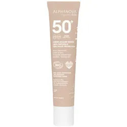 Alphanova Sun Getönte Sonnenschutzcreme SPF50+ Goldene Nuance Ohne Parfum 100% Natürlich Und Bio 40g