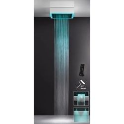 Gessi, Badarmatur, Afilo, Multifunktions Dusch-Einbau-System 500x500 Strahlarten Regen, Schwall, Nebel mit Colour