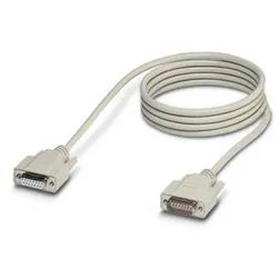 Phoenix Contact D-SUB-Kabel 1656275 Computer-Kabel, vergoldete Steckkontakte, schraubbar