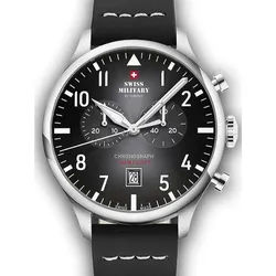 Swiss Military by Chrono Quarzuhr Swiss Military SM34098.05 Vintage Chronograph Herrenuhr 43mm 10ATM Swiss Military SM34098.05 Vintage Chronograph Herrenuhr 43mm 10ATM
