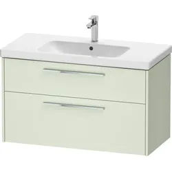 Duravit D-Code Waschtischunterschrank DC4673010HH0000 ,Griff Chrom, Blassgrün Matt, Wandhängend, Schubkästen 2, 984x555x460 mm