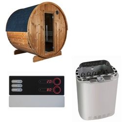 Sentiotec Sauna Komplettset Kaski 180 View | Scandia Next Combi | 4 Pers.