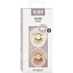 Bibs Schnuller Elfenbein/Blush Duo 0-6