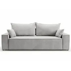 Graingold Sofa 230/90/70 Hellgrau Sivra , Kunststoff , 230x70x90 cm , Oeko-Tex®, Reach, Hergestellt in Europa, Handmade in Europe , Babymöbel & Kindermöbel, Kinderzimmer & Jugendzimmer, Schlafsofas