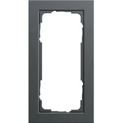 Gira 100223 Abdeckrahmen 2-fach ohne Mittelsteg, Gira E2, anthrazit