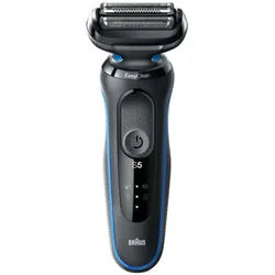 Braun Series 5 51-B1820s, Folienschaber, Schwarz, Blau, Tasten, LED, Ladend, Lei