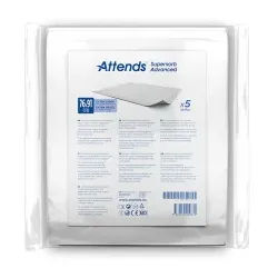 Attends Supersorb Advanced Bettschutzunterlage, saugstark, Zuverlässige Inkontinenzunterlage für bettlägerige Personen, 1 Packung = 5 Bettschutzunterlagen