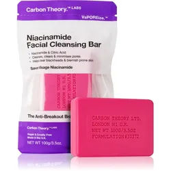 Carbon Theory Facial Cleansing Bar Niacinamide Reinigungsseife für das Gesicht Pink 100 g