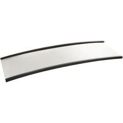 100 Etikettenhalter, C-Profil, magnetisch, Abschnitte 50 mm | 60 mm | nicht selbstklebend, Ferrit, schwarz