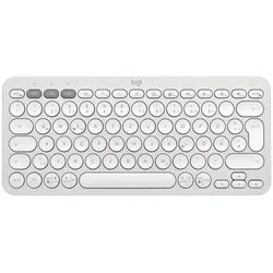 Logitech Tastatur PEBBLE KEYS 2 K380S, weiß Schlanke, minimalistische Bluetooth®-Tastatur mit personalisierbaren Tasten.