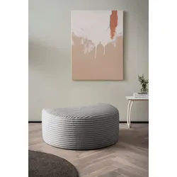 LeGer Home by Lena Gercke Hocker Isalie, in modernen Farben und verschiedenen Stoffen, gepolstert, kombinierbar mit XXL-Sessel ISALIE grau
