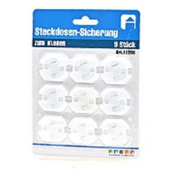 HundB Steckdosensicherung 9 Stück Kindersicherung Steckdosen Kinderschutz Sicherheitsstecker Baby Schutz Blisterkarte Haushalt Zubehör