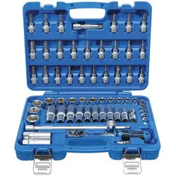 BGS Steckschlüssel-Satz Antrieb 10 mm Zollgrößen 61-tlg.