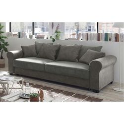 ED EXCITING DESIGN 3-Sitzer, Aurelia 3-Sitzer Polstergarnitur Couch Sofa 2-farbig Grau