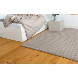 Teppich PADIRO "Hailey 125", beige, B:160cm H:30mm L:230cm, Polyester, Teppiche, Teppich, Softtouch