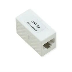 ROLINE RJ-45 Kupplung ungeschirmt Netzwerk-Panel (Cat.6A (Class EA) weiß