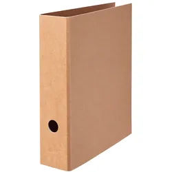 Falken 15072660 Vegan Ordner PURE Nature A4, 8 cm Rücken, ohne Kantenschutz - Braun