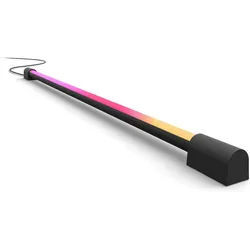 Philips Hue LED Lichtleiste Play Gradient Light Tube schwarz 75cm, Abschaltautomatik, Bluetooth, CCT - über Fernbedienung, Dimmfunktion, Einschlafhilfe, Farbsteuerung, Farbwechsel, Memory, nach Trennung vom Netz, Nachtlichtfunktion, RGB, Smart Home, Timerfunktion, Weckerfunktion, dimmbar über Fernbedienung, mehrere Helligkeitsstufen, LED fest integriert, Farbwechsler, RGB, warmweiß - kaltweiß, App- & Sprachsteuerung, Smart Home, Gradient-Farbverläufe, TV Sync schwarz
