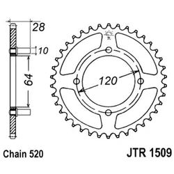 Kettenrad JT JTR1509,41