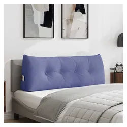 vidaXL Rückenkissen, Rücken Kissen Jeans blau 120 x 24 x 50 cm Stoff blau