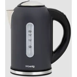 H.Koenig BOE52 - Wasserkocher mit einstellbarer Temperatur, 1,7l, 40-100°C, 2200W, Schwarz