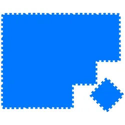 Littletom Spielmatte ab Null - 180/90/1 cm Puzzlematte Blau , Kunststoff , Rechteckig , 30x30 cm , waschbar , Teppiche und Böden, Teppiche, Kinderteppiche