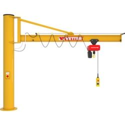 Vetter Säulenschwenkkran PRAKTIKUS + Verbundanker-System + Elektrokettenzug 1000kg, 5,0m