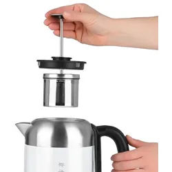 BEEM TEATIME II Edelstahl-Teesieb mit Deckel - 60 g