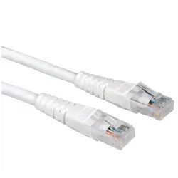 VALUE Patchkabel Cat.6 (Class E) UTP LAN-Kabel, RJ-45 Männlich (Stecker), RJ-45 Männlich (Stecker) (1000.0 cm) weiß