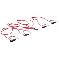 DELOCK 83146 - miniSAS SFF-8087 > 4x SAS SFF-8482 + Power 1 m